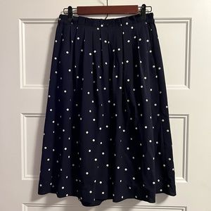 J Crew High Waisted Pleated Skirt